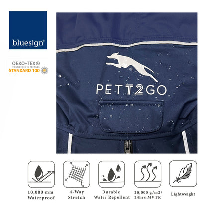 Corgi Breathable Raincoat With Legs - Deep Nightfall (USA) PETT2GO