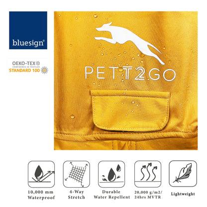 Corgi Breathable Raincoat With Legs - Golden Dawn (USA) PETT2GO