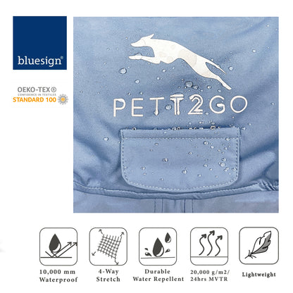 Dog Breathable Raincoat With Legs -Silence of Mist